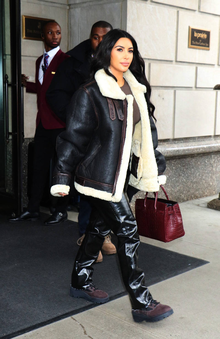 Kim Kardashian Faux Fur Jacket