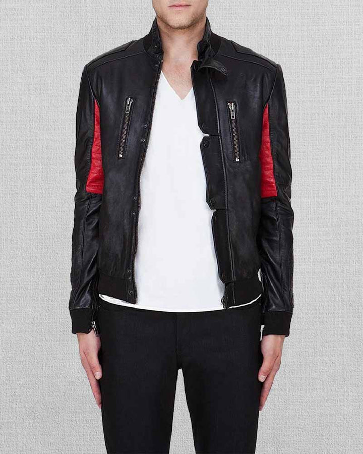Hip Hop Kid Cudi Leather Jacket in American style