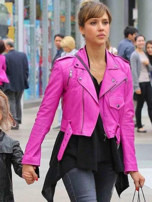 Jessica Alba Leather Jackets In USA
