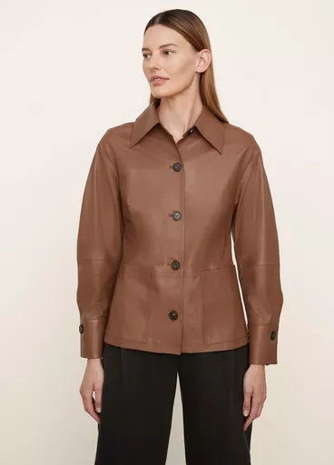 Leather Long Sleeve jacket for women