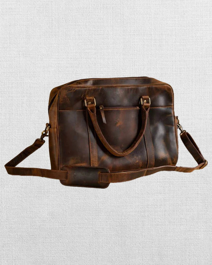 Sleek Leather Laptop Bag for Professionals and Students in American style