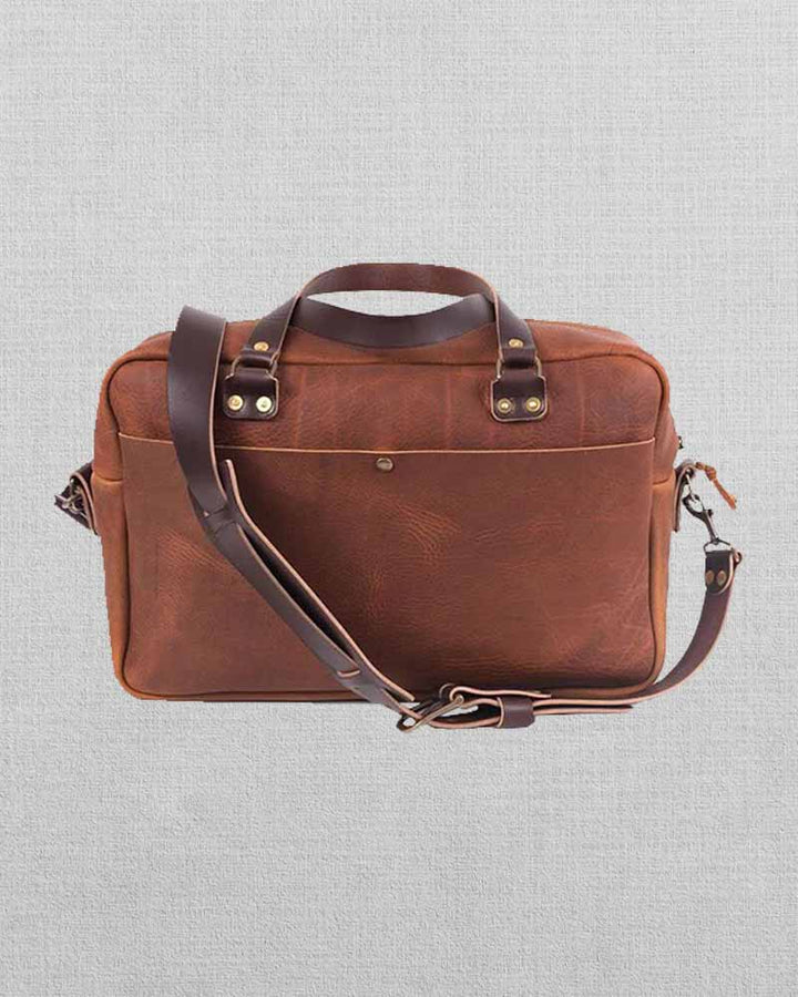 Classic Full Grain Leather Briefcase for Professionals in UK