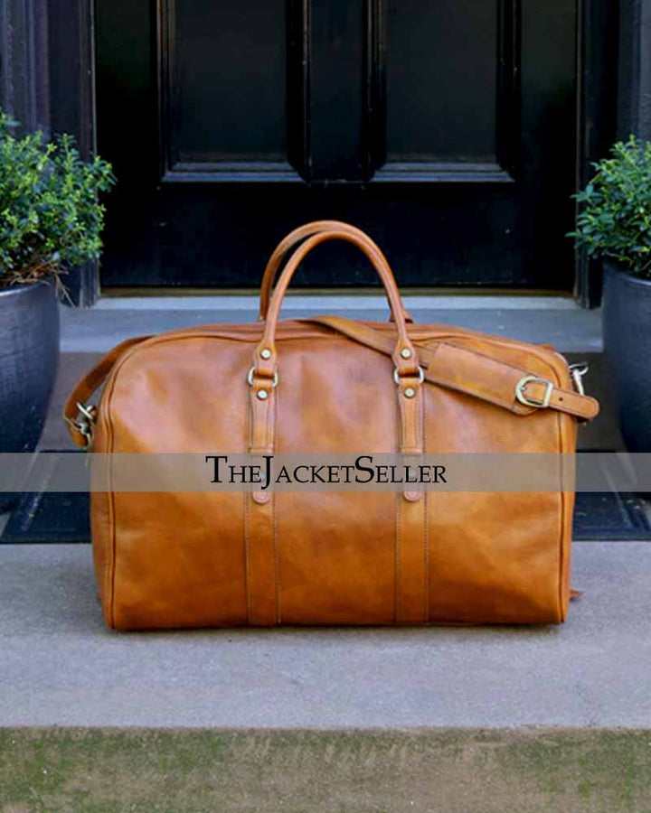 Luxury leather travel bag for the stylish traveler in USA