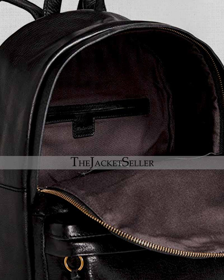 Luxurious leather backpack for the fashion-forward individual in American market