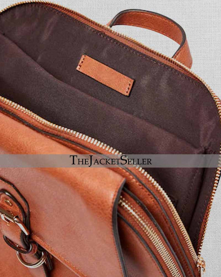 Functional Leather Backpack for Work and School in USA market