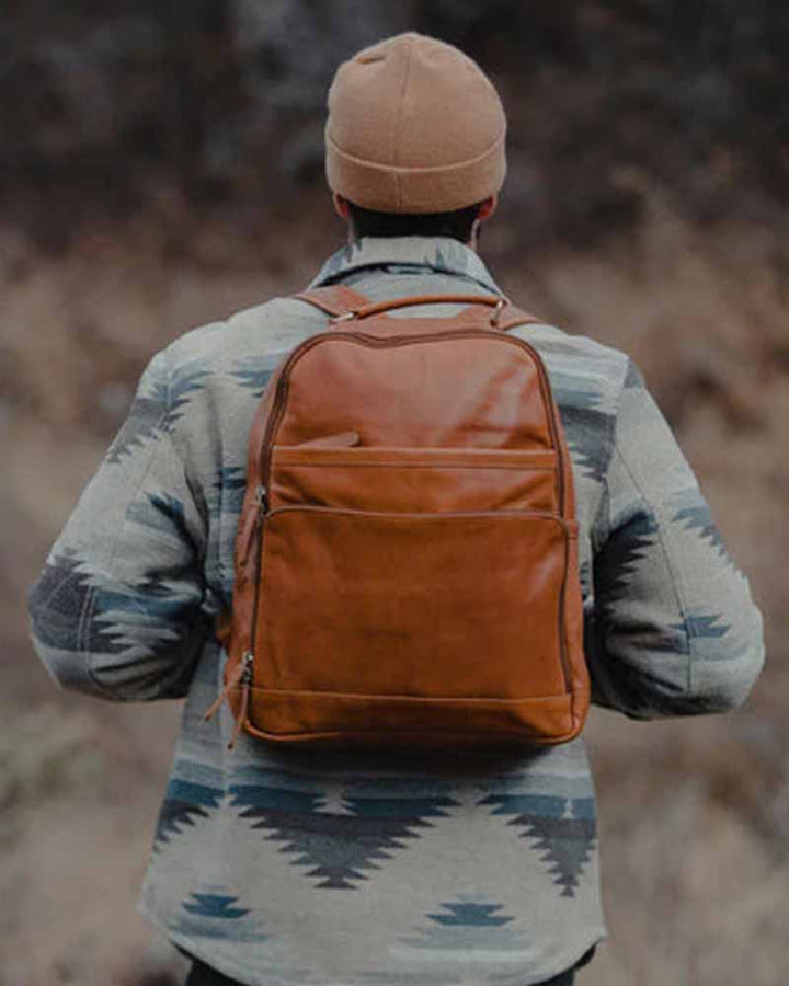 Rugged Leather Backpack for Outdoor Adventures in American market