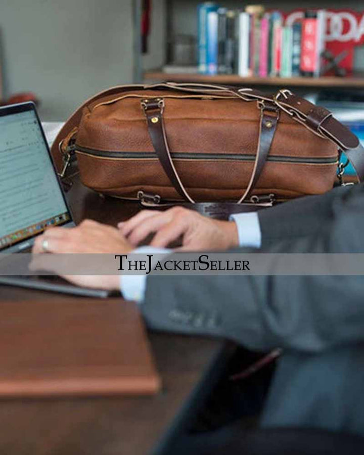 Spacious Leather Briefcase with Multiple Compartments for Storage in UK