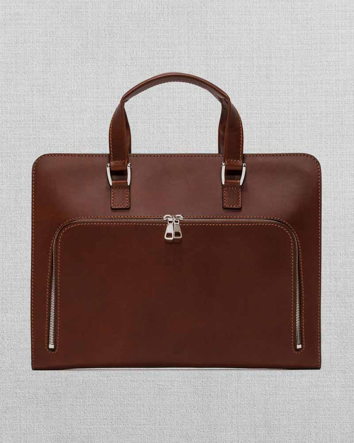 Slim and sophisticated leather briefcase in UK market