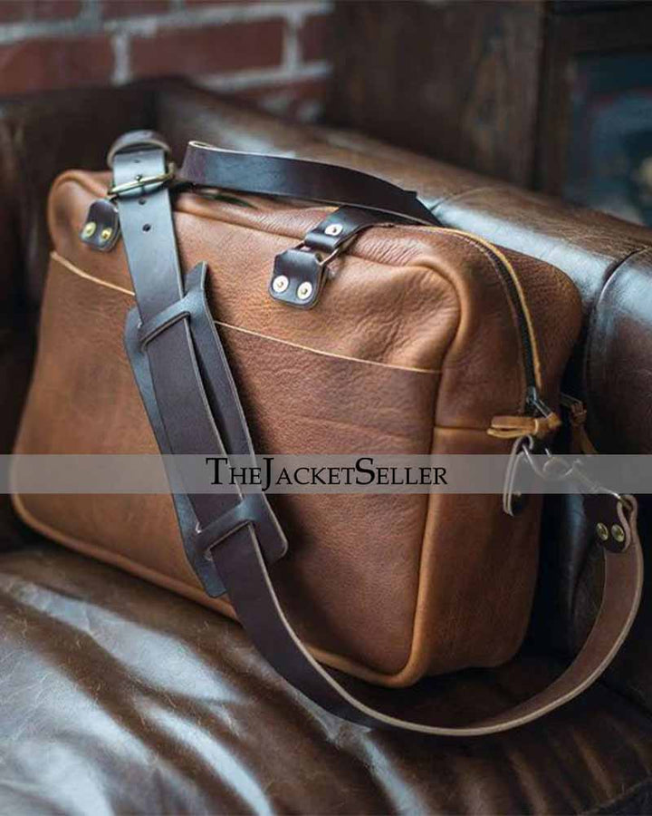 Durable and Long-Lasting Full Grain Leather Briefcase in US