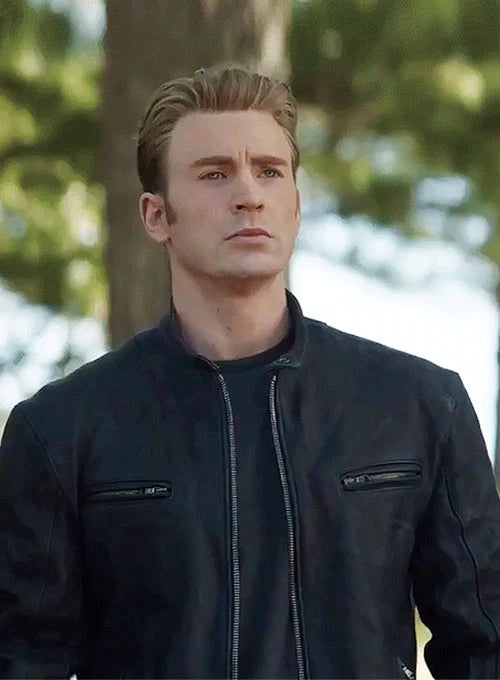 Chris Evans Avengers Endgame leather jacket for men in USA