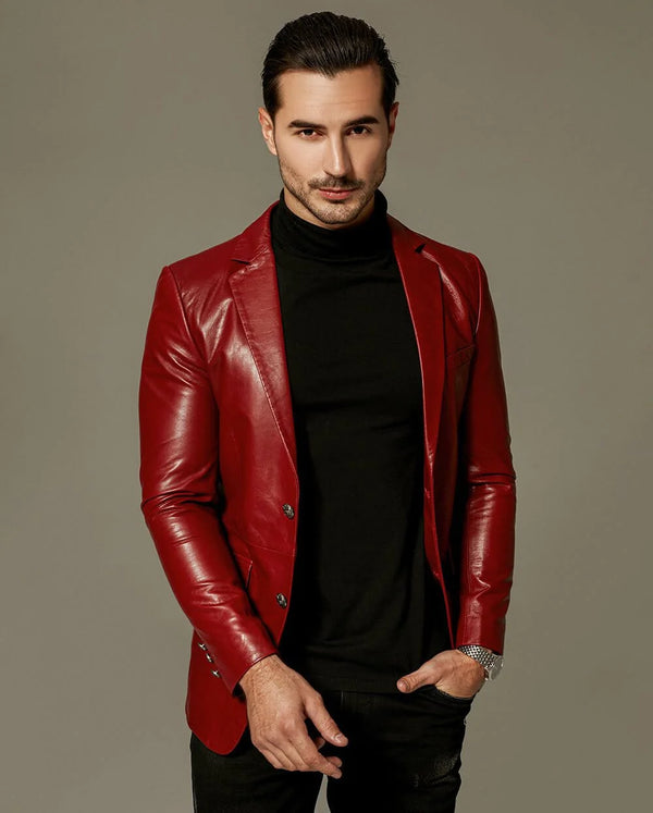 Red color blazer jacket for men in USA