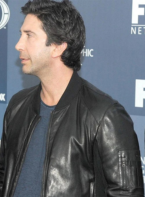 Iconic leather jacket inspired by David Schwimmer's style in France style