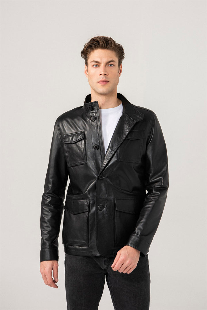 new design leather jacket for men 
