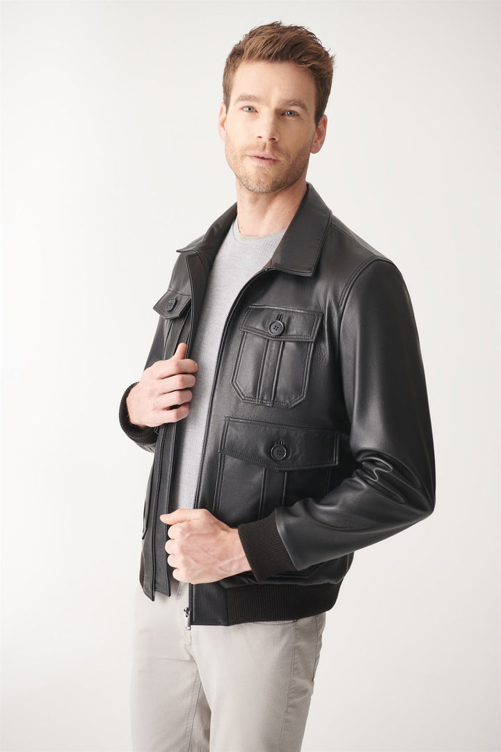 trending leather jacket for men