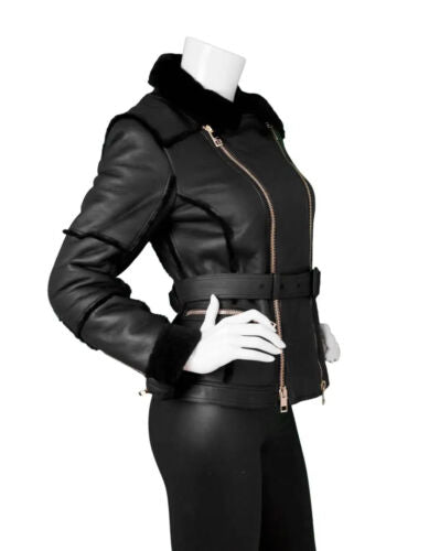 100% original sheep leather jacket for women in USA