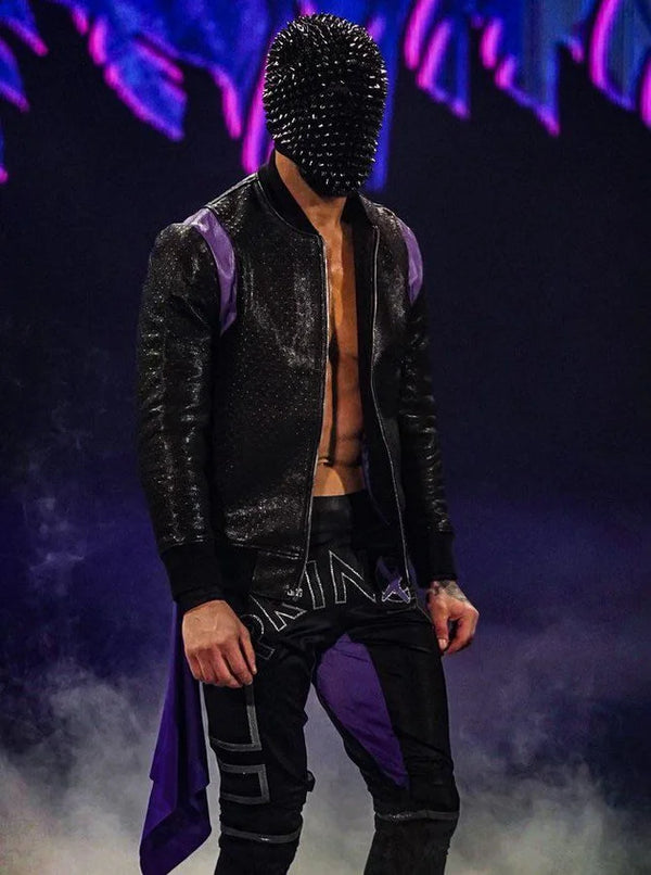 The Judgement Day Finn Balor Black Casual Leather Jacket | WWE Men Leather Jacket