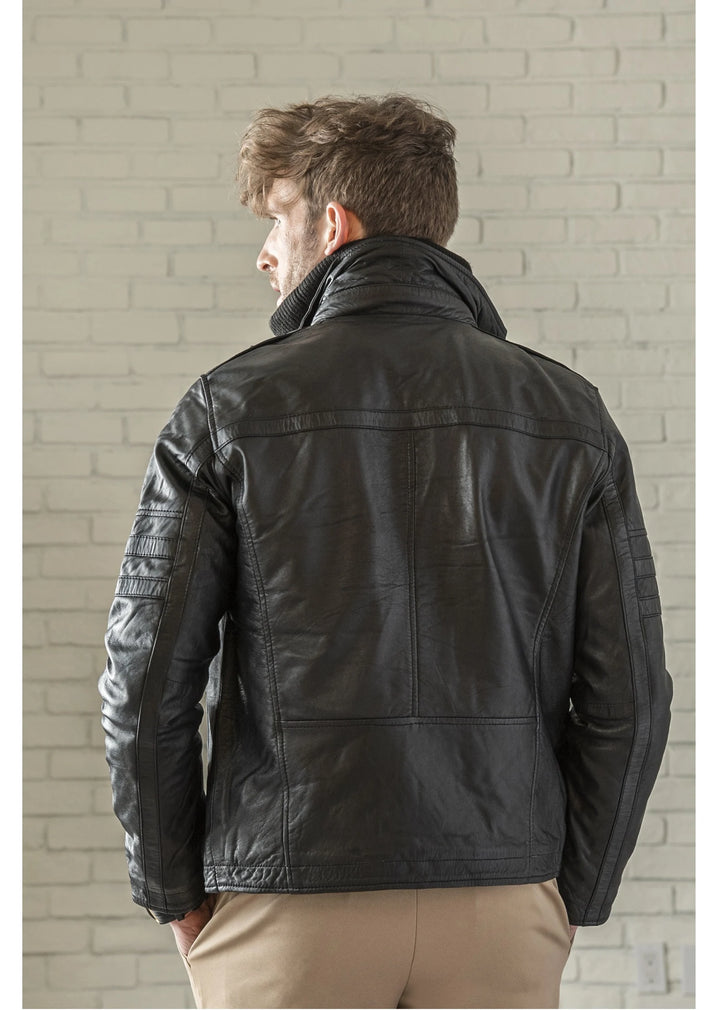 Real lamb leather for men