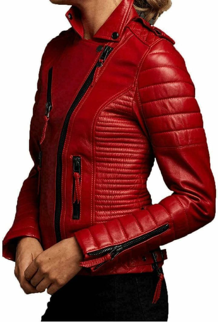 100% original leather jacket for women in USA