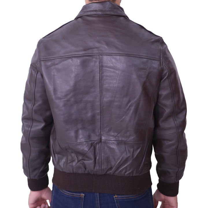 Real cow leather jacket for men