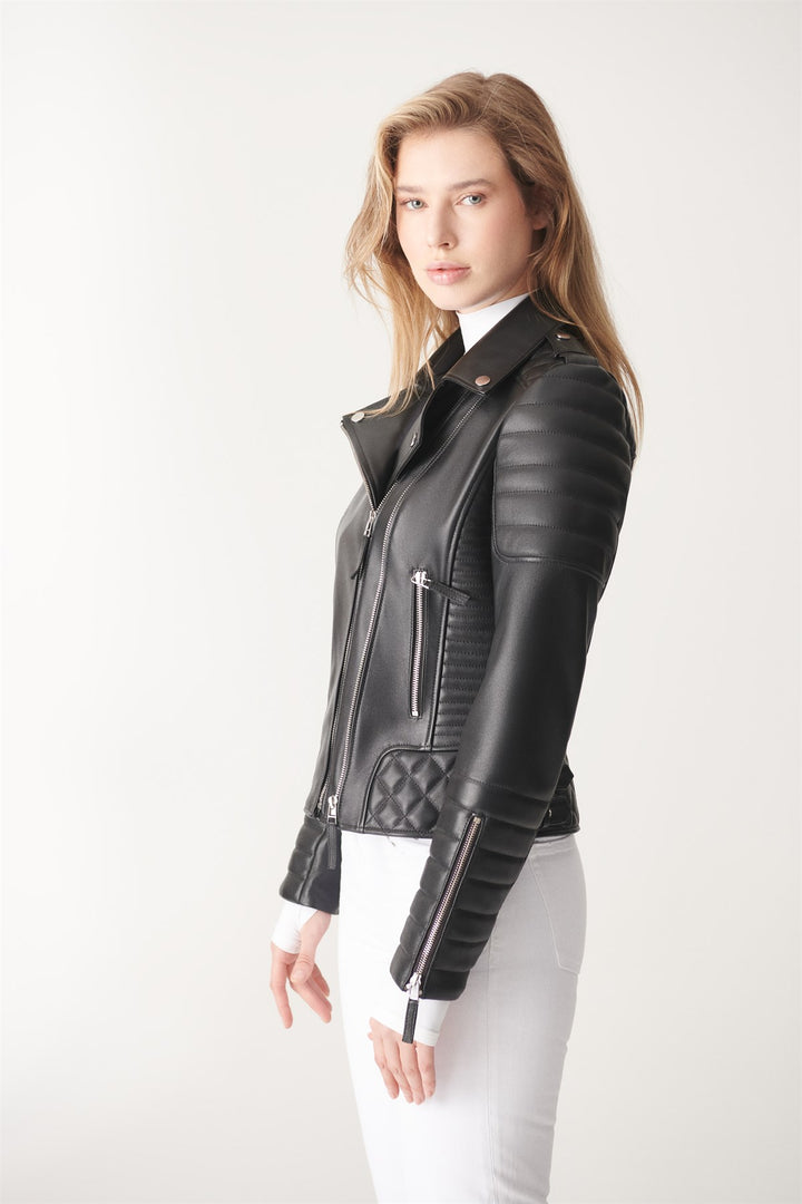 new design leather jacket for women