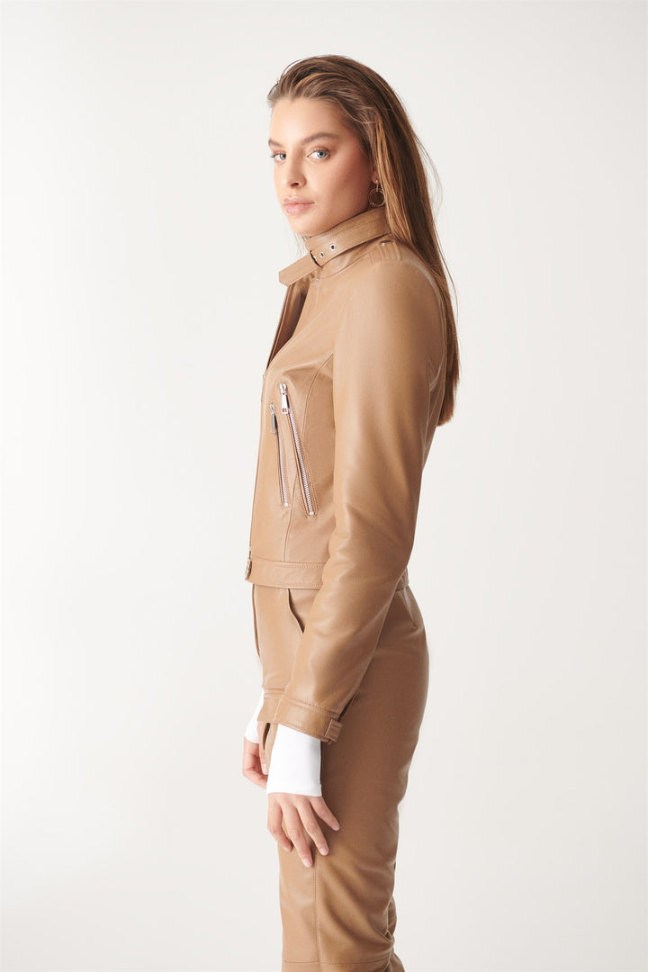 custom leather jacket for women