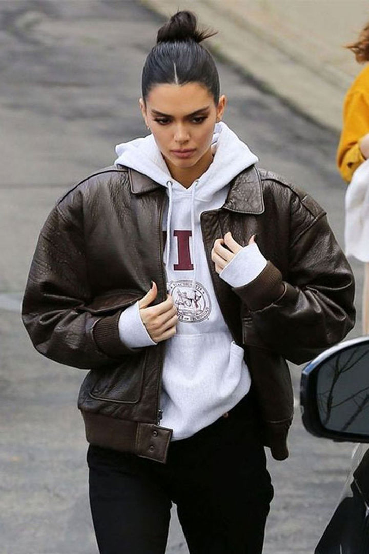 Kendall Jenner Leather Jacket For Women