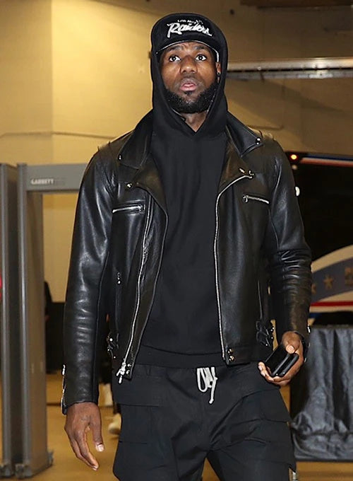 LeBron James signature leather outerwear
