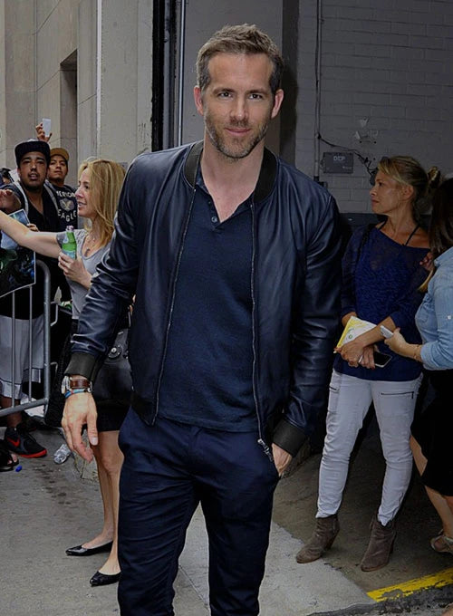 Shop RYAN REYNOLDS LEATHER JACKET FOR MEN – The Jacket Seller