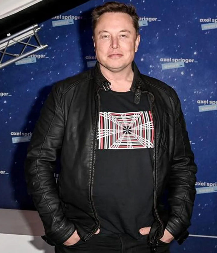 Elon Musk's Tesla Model S Plaid leather jacket in USA market