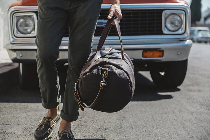 Stylish leather brown bags for men